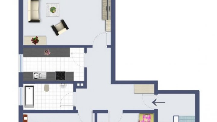 Ideale Wohnung für Einzelperson in ruhiger Nachbarschaft